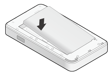 Install the provided battery