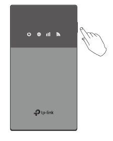 Press and hold the Power button