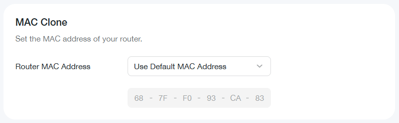 MAC clone