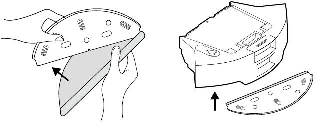 Install the washable mop cloth and the mop cloth mount.