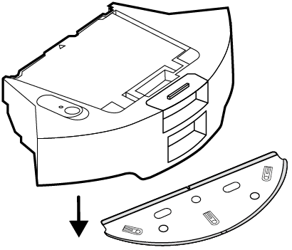 Remove the mop cloth mount.