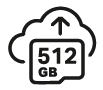 Local and cloud storage icon