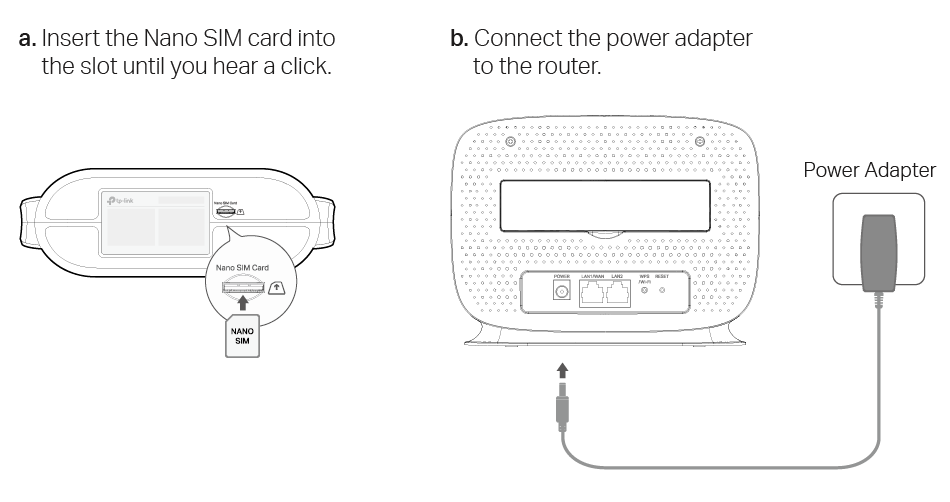 Image for connecting via a nano SIM card