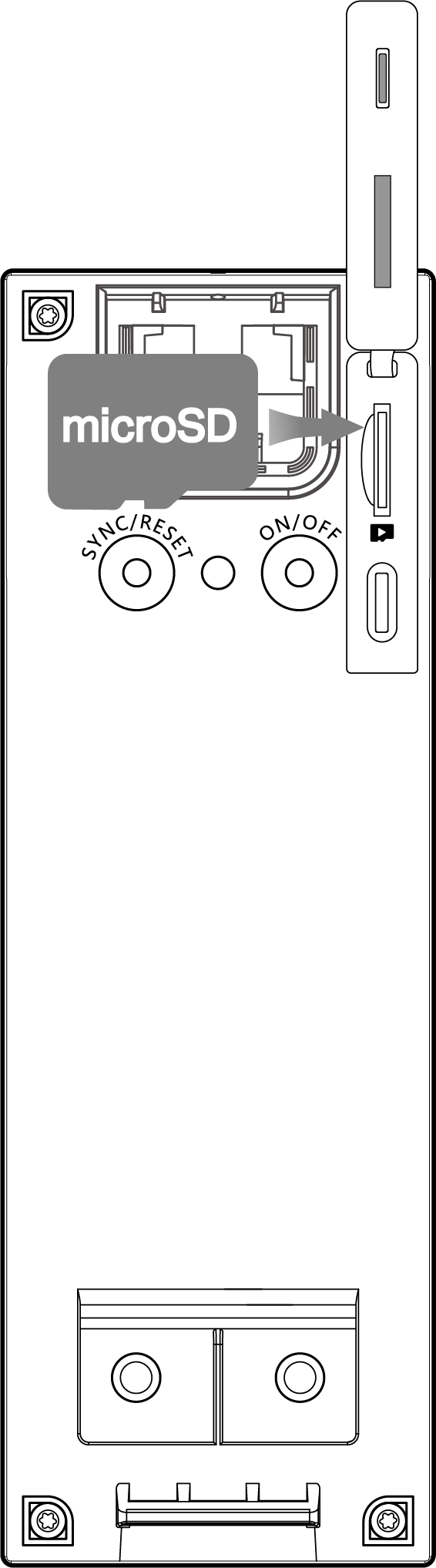 Insert a microSD card
