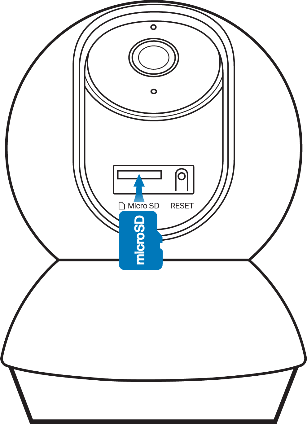 Insert a microSD card
