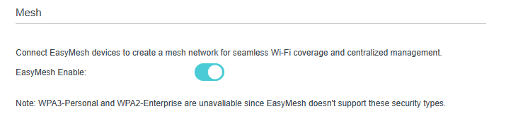 Enabling Easymesh button