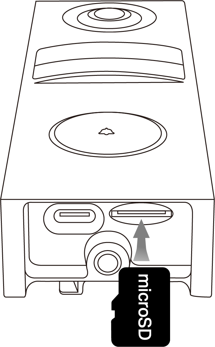 Insert a microSD card