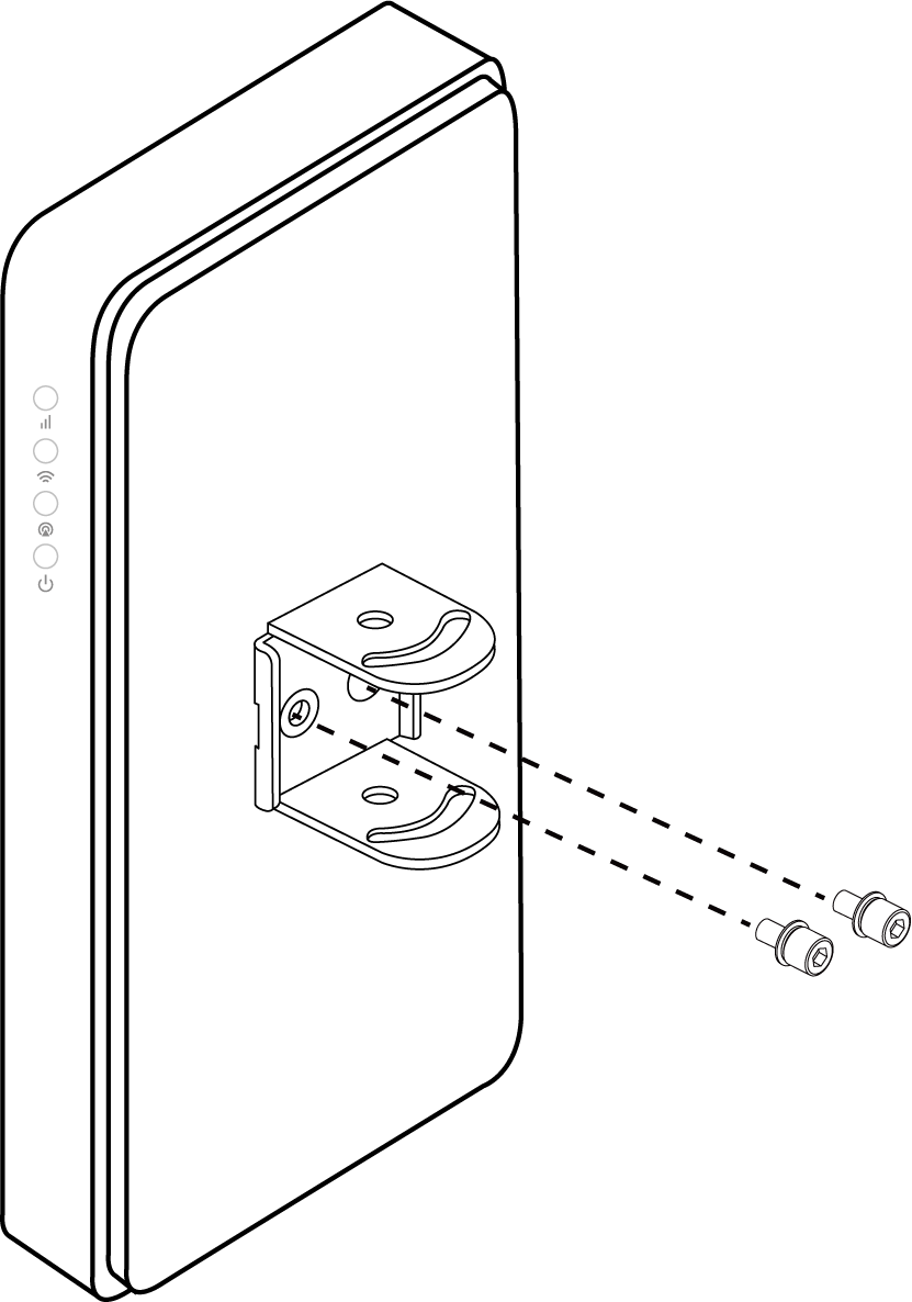Image of installing backplane to the outdoor router