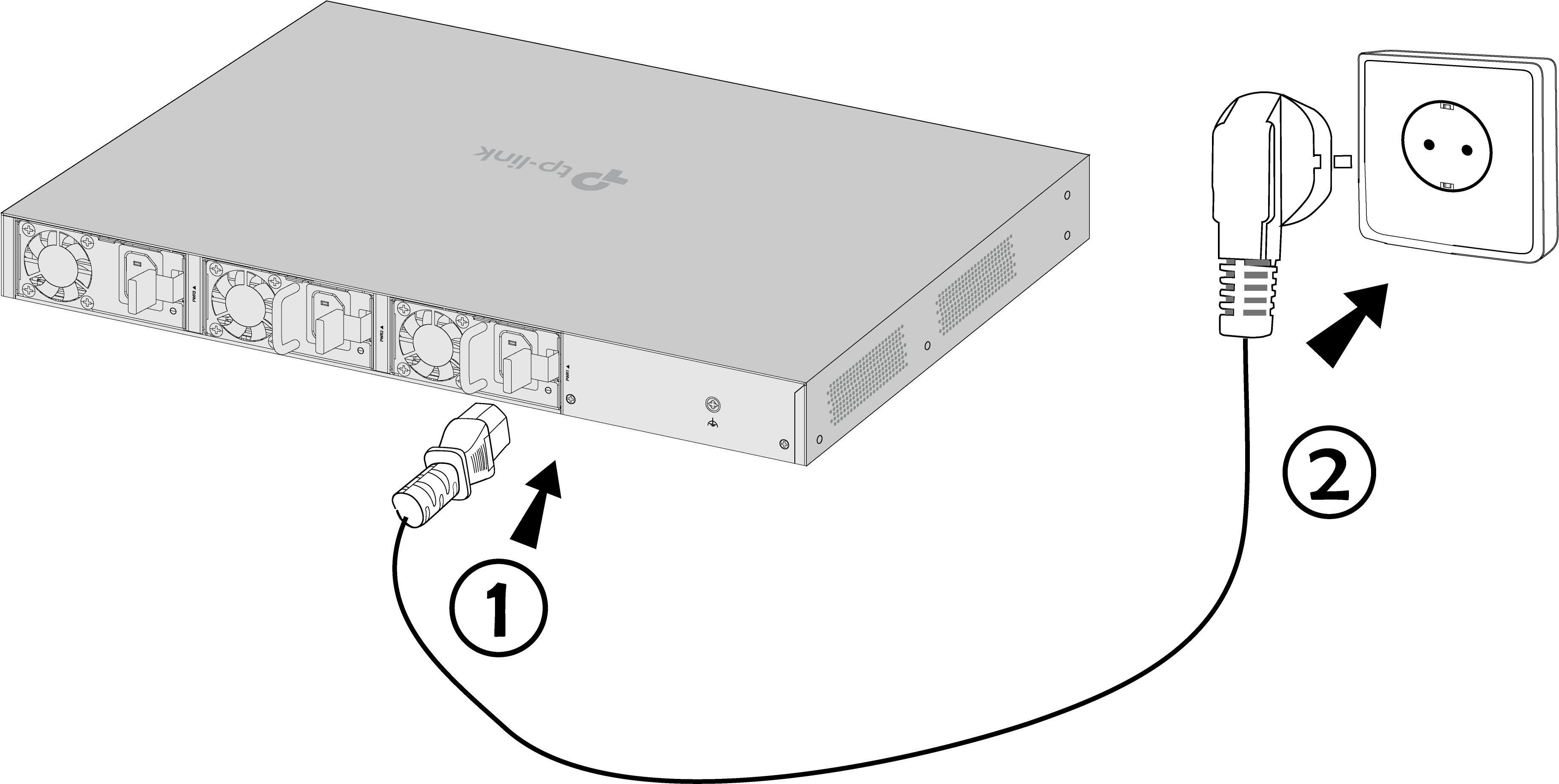 Image of powering on the power supply module