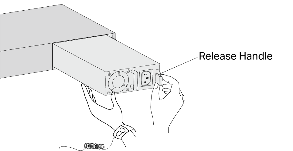 Image of removing the power supply module