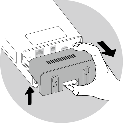 Image of detaching the waterproof plate