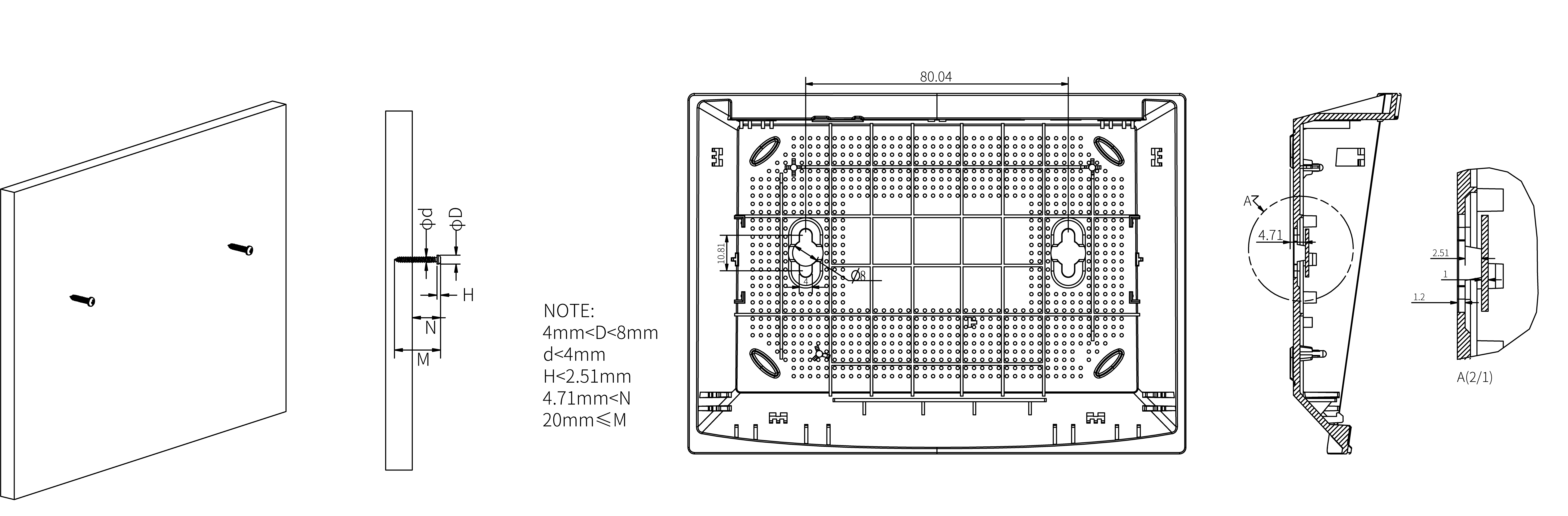 Wall mounting illustration of the router