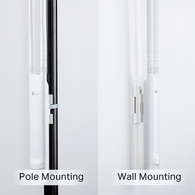 antena wifi exterior con instalación flexible, montaje en pared, montaje en poste