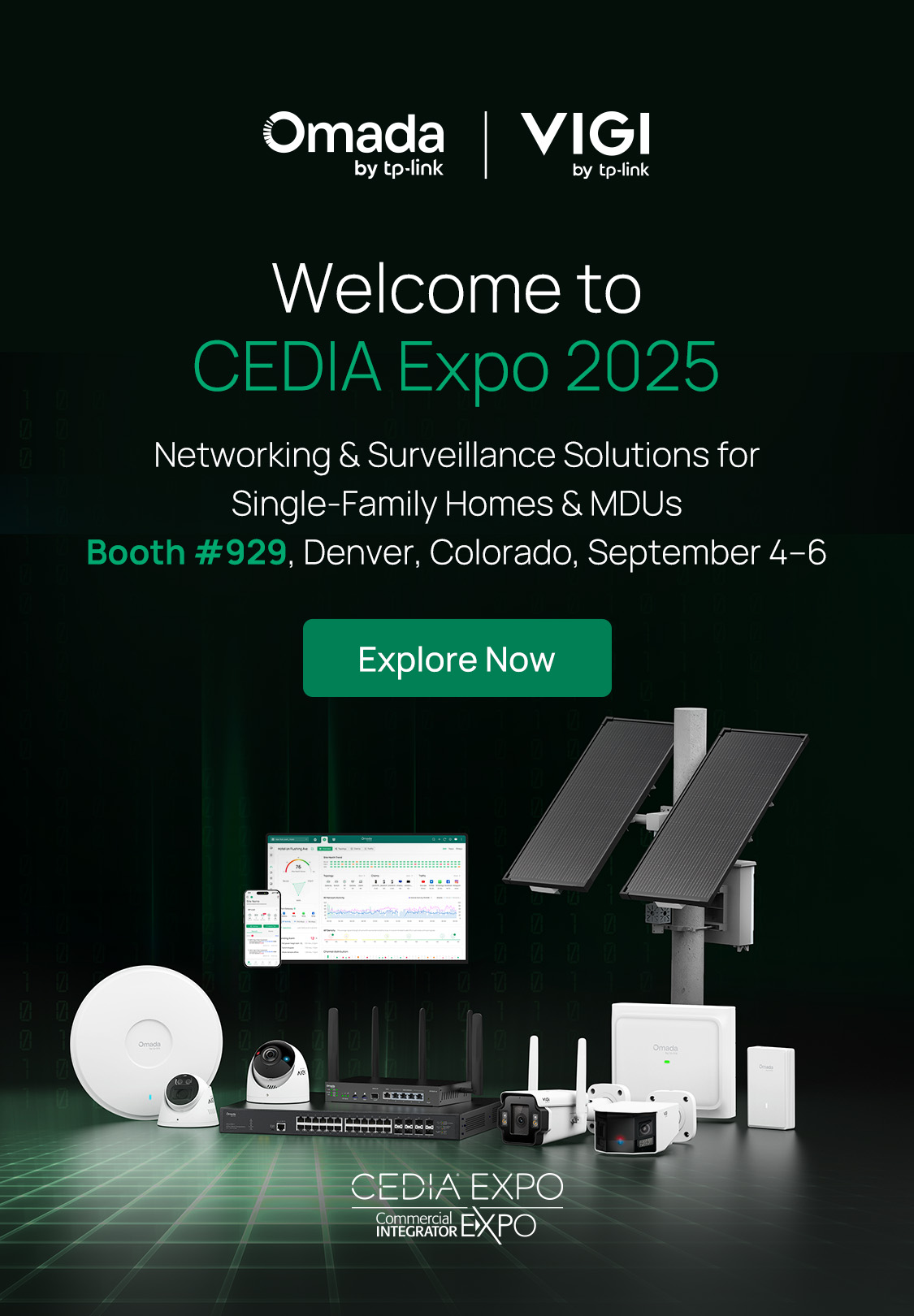 omada networking and vigi surveillance at CEDIA 2025