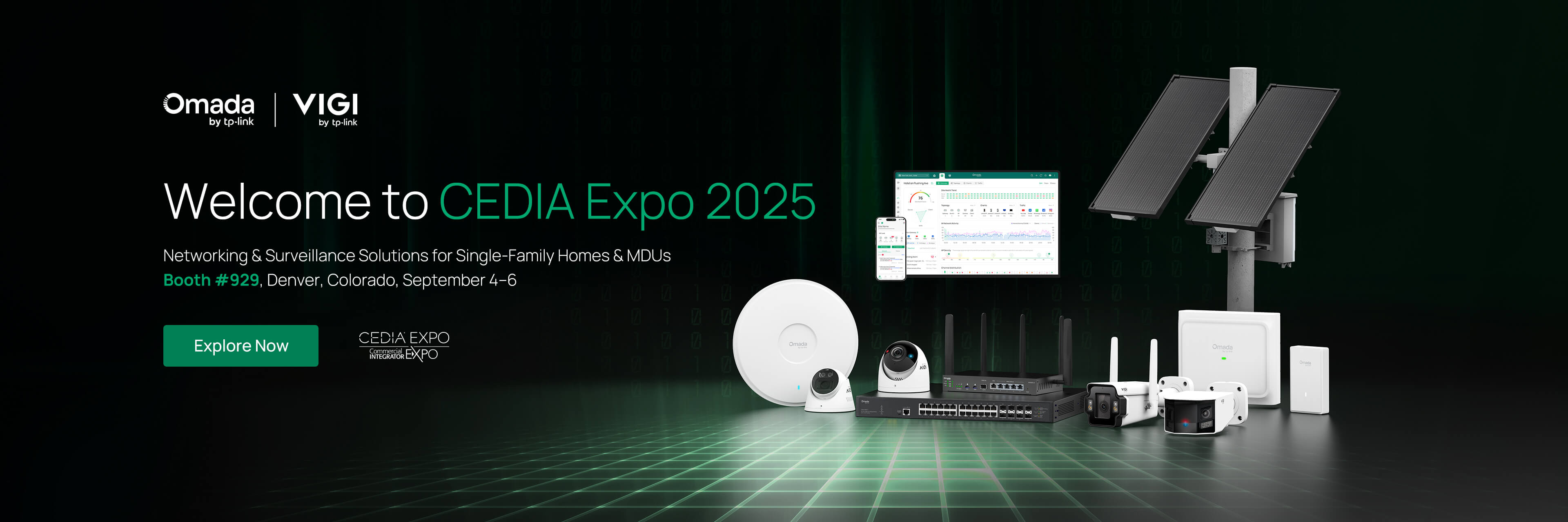 omada networking and vigi surveillance at CEDIA 2025